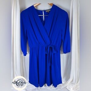 Rags to Wishes bright Blue Dress Size L